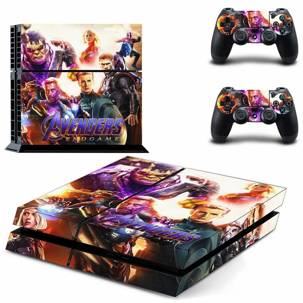 GYTM2577 Мстители Endgame Железный человек паук PS4 Кожа Наклейка виниловая для консоли Playstation 4 и 2 контроллера PS4 наклейка КОЖА - Цвет: GYTM2577