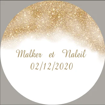 

Gold Glitter Happy Birthday Party Custom Background for Photo Studio Black Happy Birthday Decoration Supplies Name DIY Backdrops