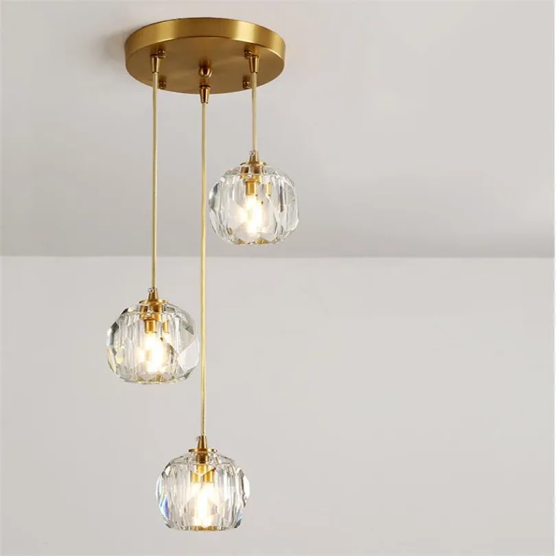 Роскошный хрустальный шар, светодиодная люстра, декоративная люстра G9, светодиодная лампа для гостиной, внутреннего освещения, Подвесная лампа