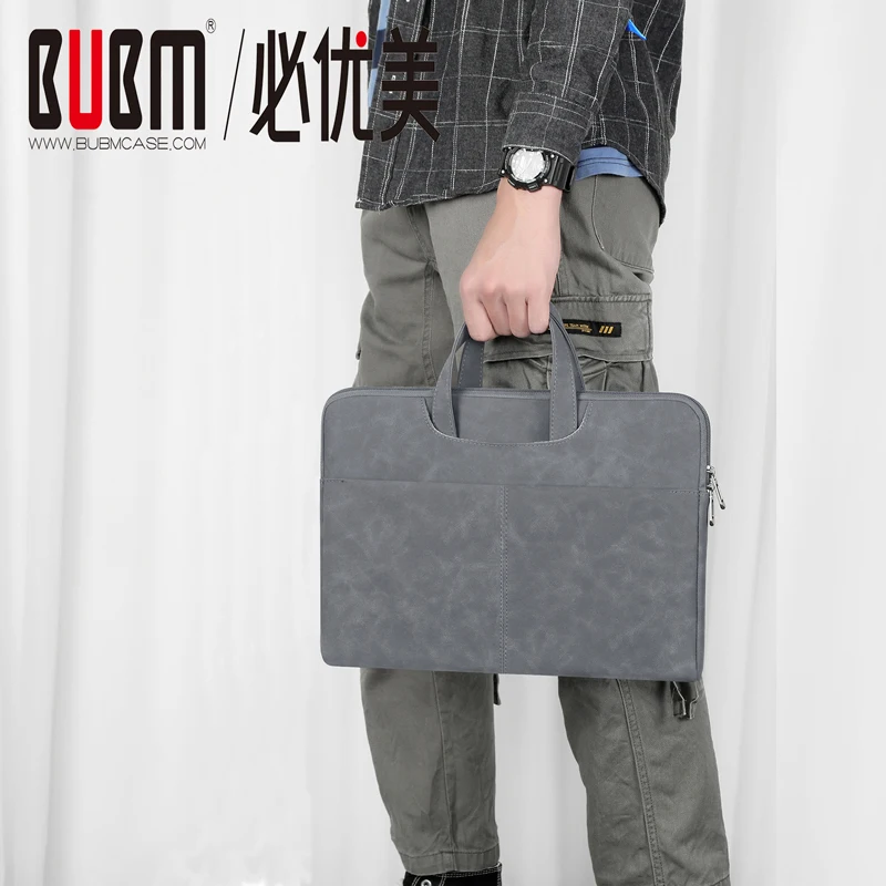 BUBM 13,3-15,6 дюймов Сумка для ноутбука Профессиональный дипломат чехол для переноски дорожная сумка-мессенджер Защитная сумка для ноутбука