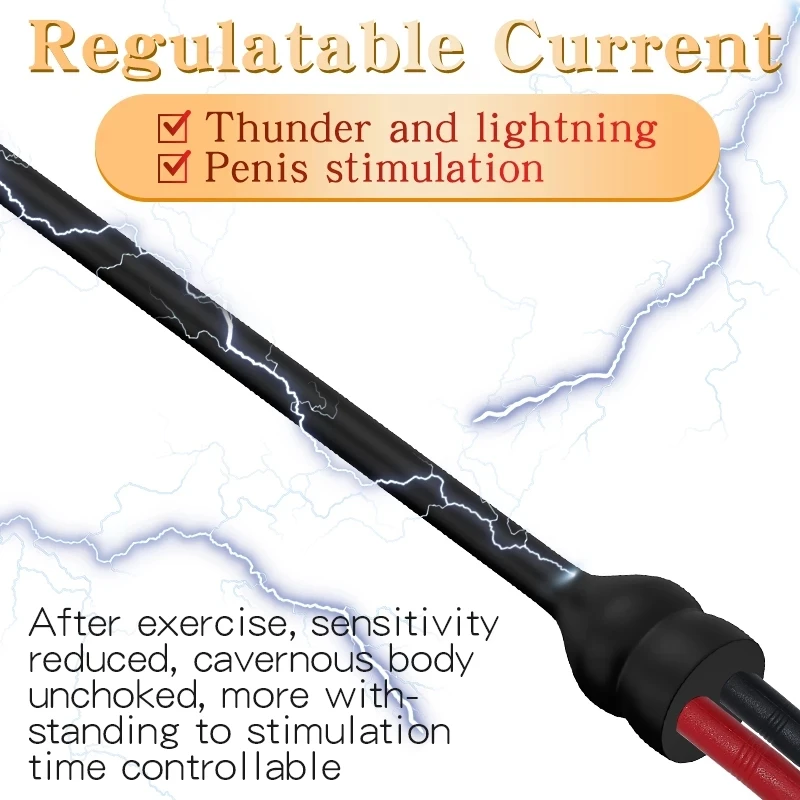 Urethral Catheter Penis Plug Horse Eye Stimulation Stick Urethral Sounding Plug Dilator Electric Shock for Male Urethra Sex Toys