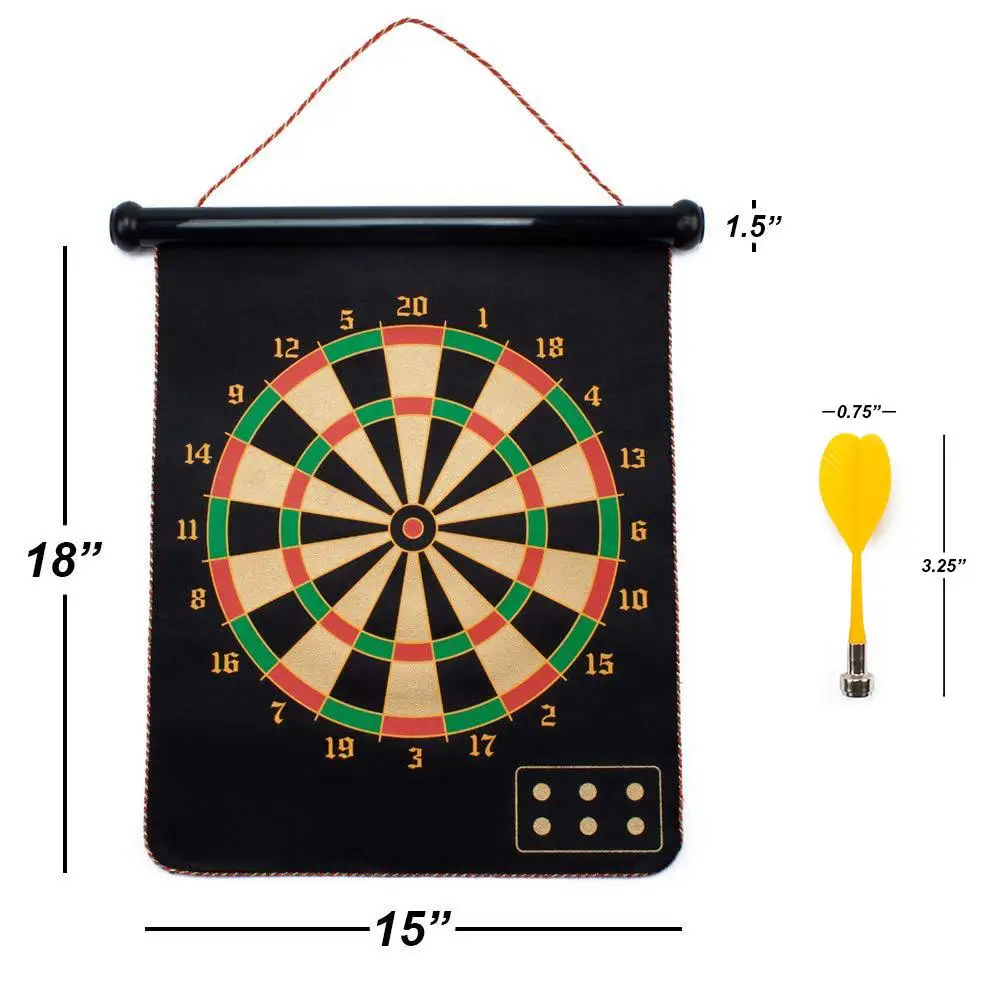 15 дюймовые защитные магнитные дартс двусторонние мишени для детей и