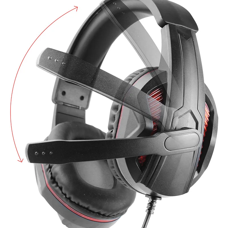 3 5Mm Gaming Headset With Led Light Microphone Stereo Earphones Deep Bass For Ps4 One Pc Computer Laptop