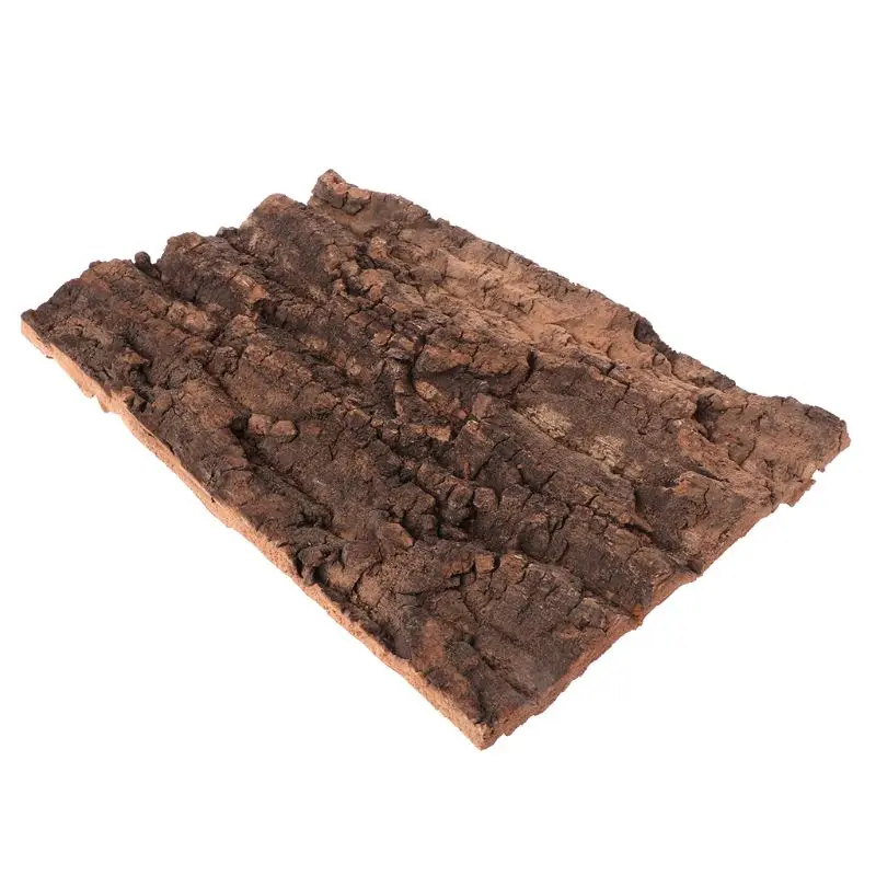 Champagne Cork Bark Reptile Breeding Box Pet Spider Hiding Climbing Supplies M4YD