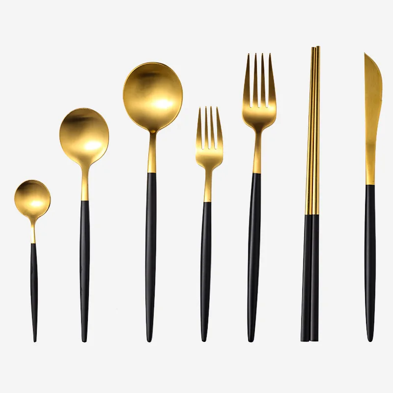 Dinner Set Cutlery Stainless Steel Tableware Knife Fork Spoon Dinnerware Set Western Dinner Tools