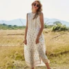 Jastie Sleeveless Summer Women Dress Floral Print O-Neck Boho Long Dresses Hippie Chic Casual Beach Maxi Dress Vestidos 2022 ► Photo 1/6