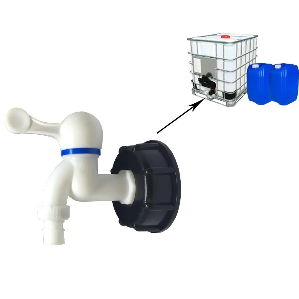 

2 inch S60x6 Thread IBC Tank Adapter Assembled Water Connector Hose Garden Tap Connector Replacement Valve Fitting Parts