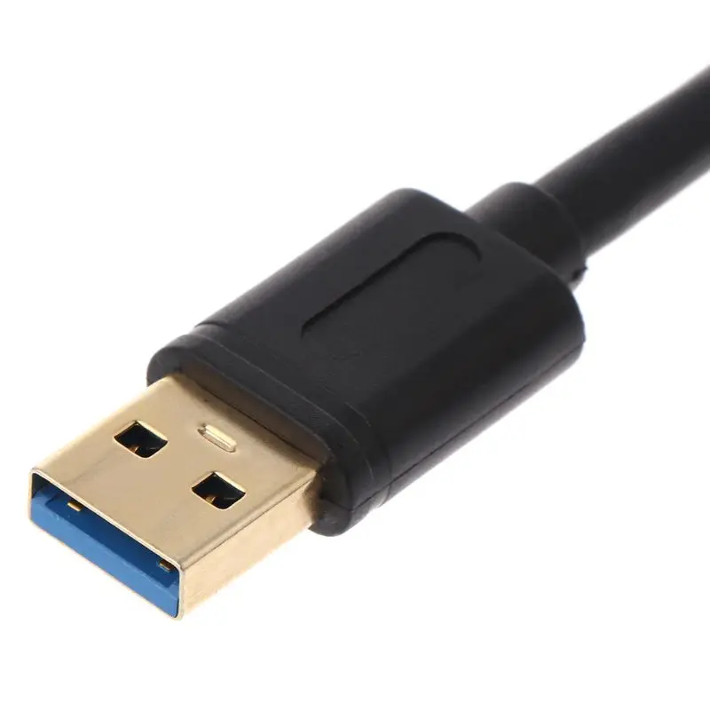 Супер Скоростной USB 3,0 кабель с разъемом «Папа-папа» USB удлинитель адаптер для радиатора жесткого диска ПК компьютер Ноутбук