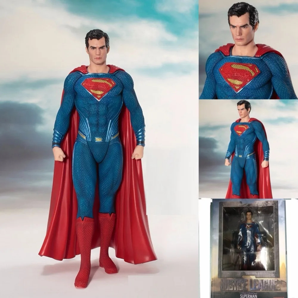 DC Heroes фигурка Супермена игрушки куклы 19 см Лига Справедливости ARTFX Super Man Статуя