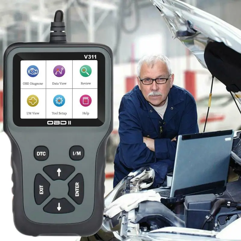 Универсальный OBD2 считыватель кодов автомобильный светильник для проверки двигателя анализатор ошибок автомобильный диагностический сканирующий инструмент