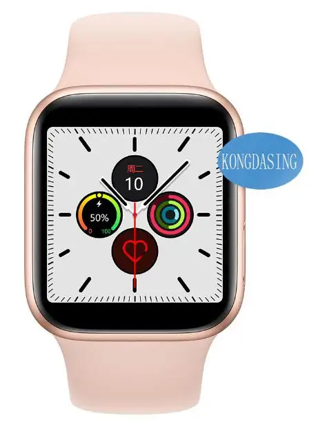 rose gold IWO 12 часы серии 5 1:1 Смарт-часы 40 мм 44 мм Bluetooth часы для apple iPhone Android телефон сердечный ритм кровяное давление - Цвет: rose gold