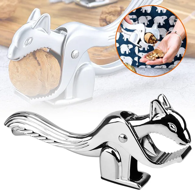 Innovative and stylish, the Sheller Opener Squirrel Shape Pine Pecan Hazelnut Plier Quick Walnut Cracker Almond Nut Pecan Nuts Nutcracker Multi-Function is the ideal tool for easy nut cracking.