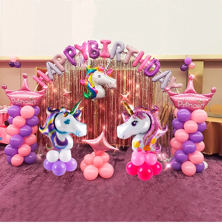 FENGRISE Единорог шары с днем рождения балон День Рождения украшения Детские балоны