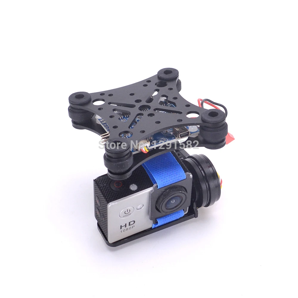 

Hot New Lightweight 2-Axis Brushless Gimbal Board with Sensor free debug for Gopro3 4 Gopro hero session Runcam 3s RC FPV Quadco