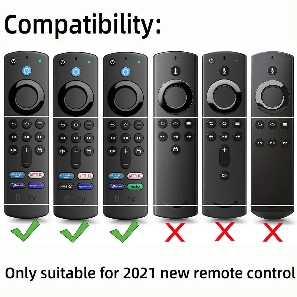 For Fire TV Stick 4k Max Smart TV Remote Control Silicone Shockproof Replacement Case With Lanyard Silicone Remote Case