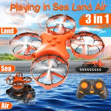 Eachine E016F 3-в-1 EPP летающее воздушная лодка Land режим вождения Съемный один ключ возврата RC Квадрокоптер RTF