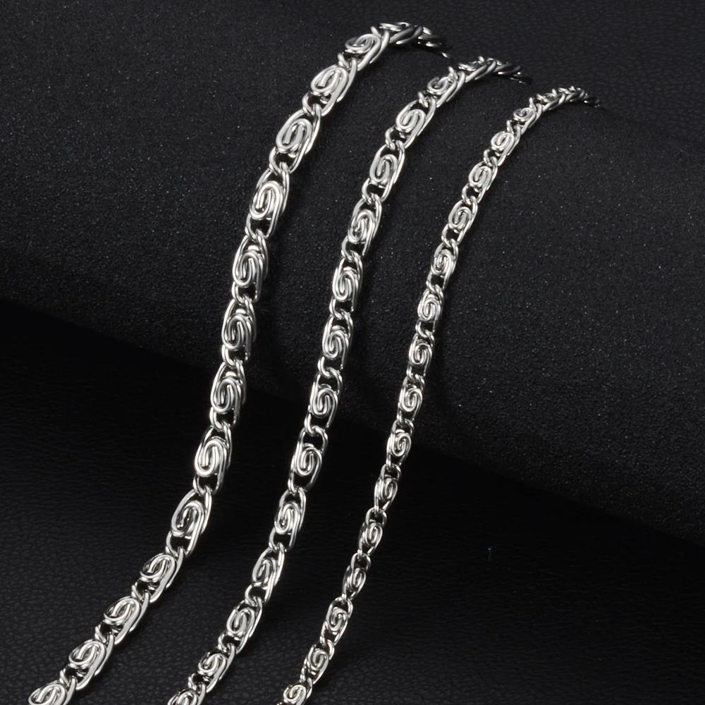 

316 Stainless Steel Necklace and Bracelet Chain DIY Jewelry Findings Multi Sizes with Lobster Claw Clasps S-006