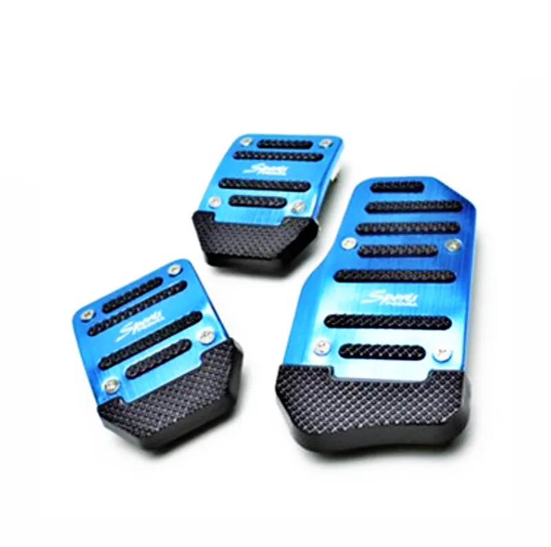 

Car Manual Transmission Non-slip Foot Rest Pedal Pad, Aluminum Alloy Brake Accelerator Pedal Cover 3Pcs/set, Not for Cruz,Mazda
