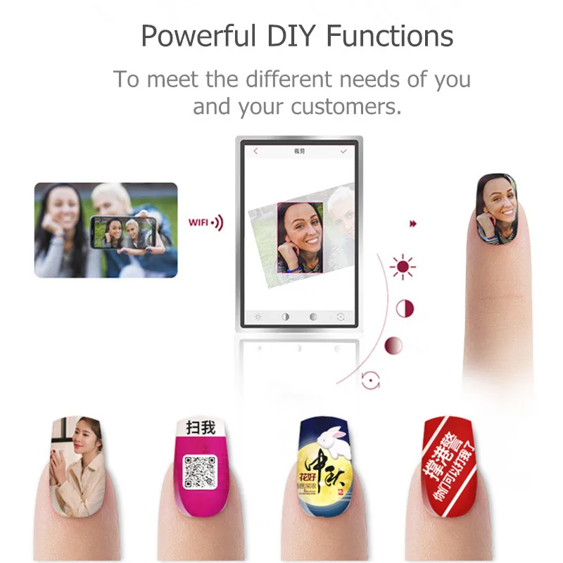 Мобильный принтер для ногтей O2Nails профессиональное оборудование дизайна