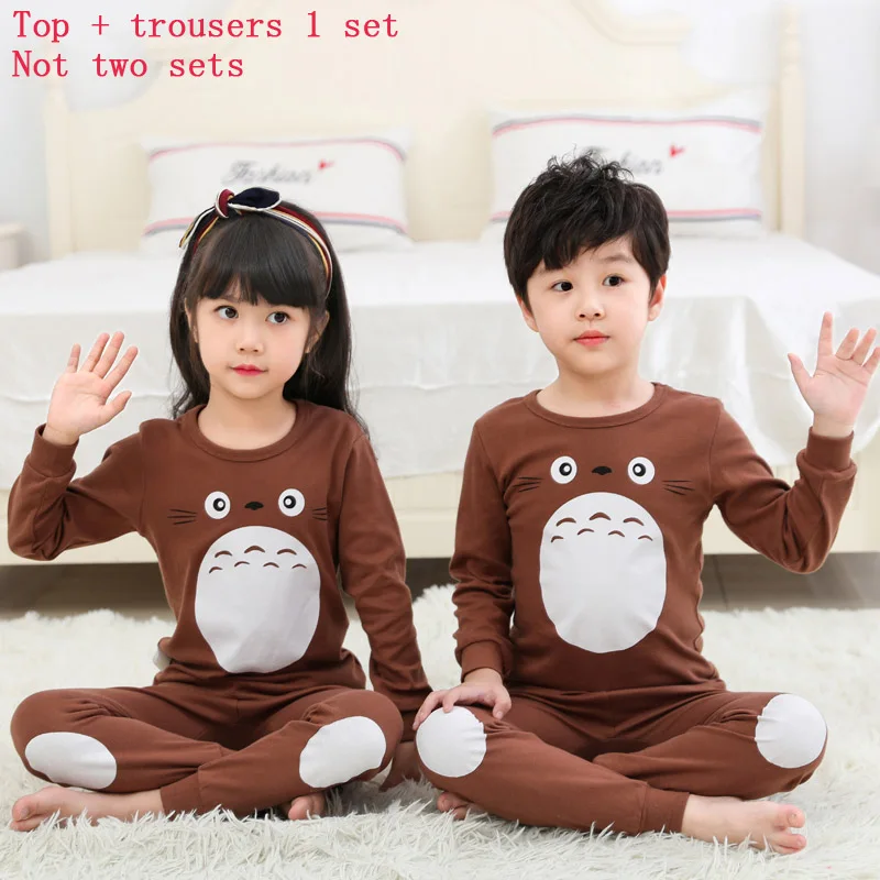 Children's Clothing Christmas Sets Boys Sleepwear Clothes Kids Pajamas Set Baby Girls Cotton Christmas Cartoon Pijamas Spring - Цвет: ZSLM-ADMY