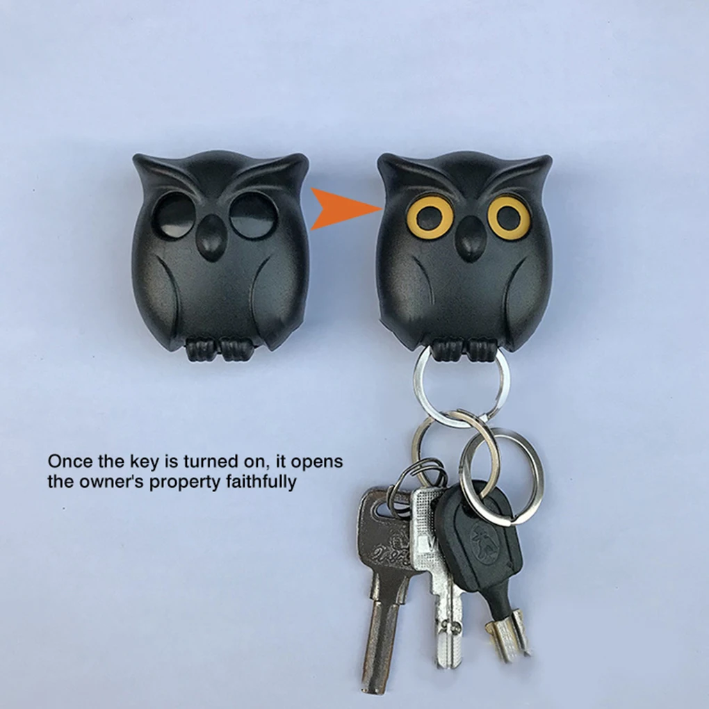 

1 PCS Owl Night Wall Magnetic Key Holder Magnets Hold Keychain Key Hanger Hook Hanging Key Will Open Eyes
