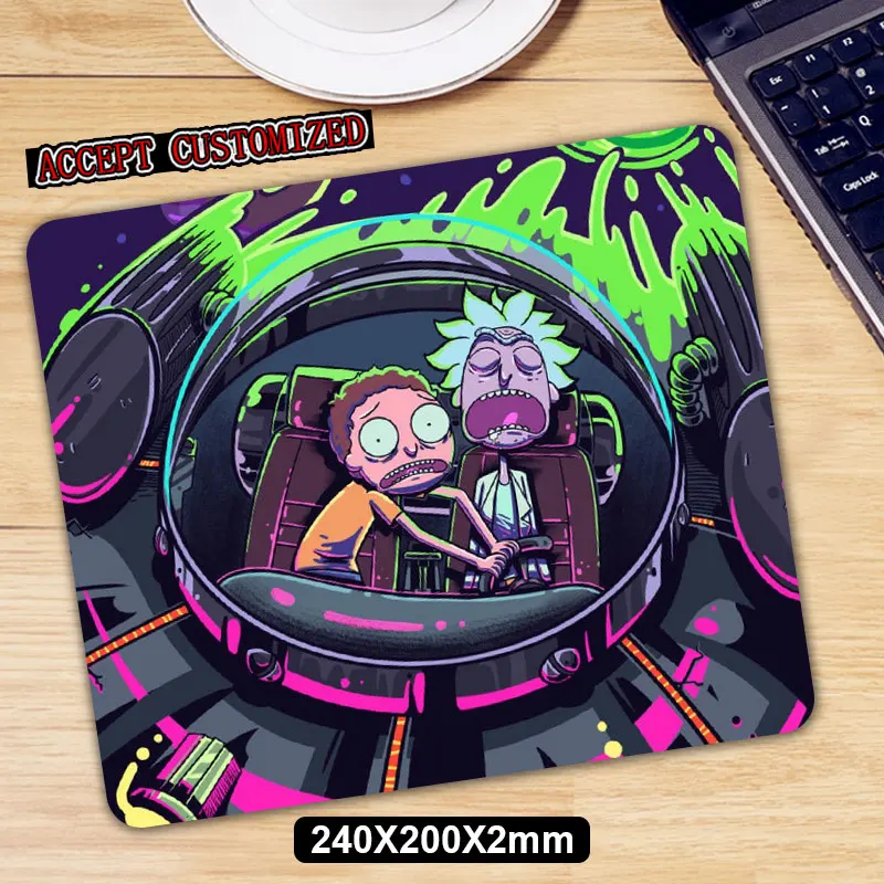 Rick and Morty игровой коврик для мыши Противоскользящий натуральный резиновый коврик для мыши Коврик для клавиатуры Настольный коврик для мыши Коврик для ноутбука компьютерный коврик для мыши для игр