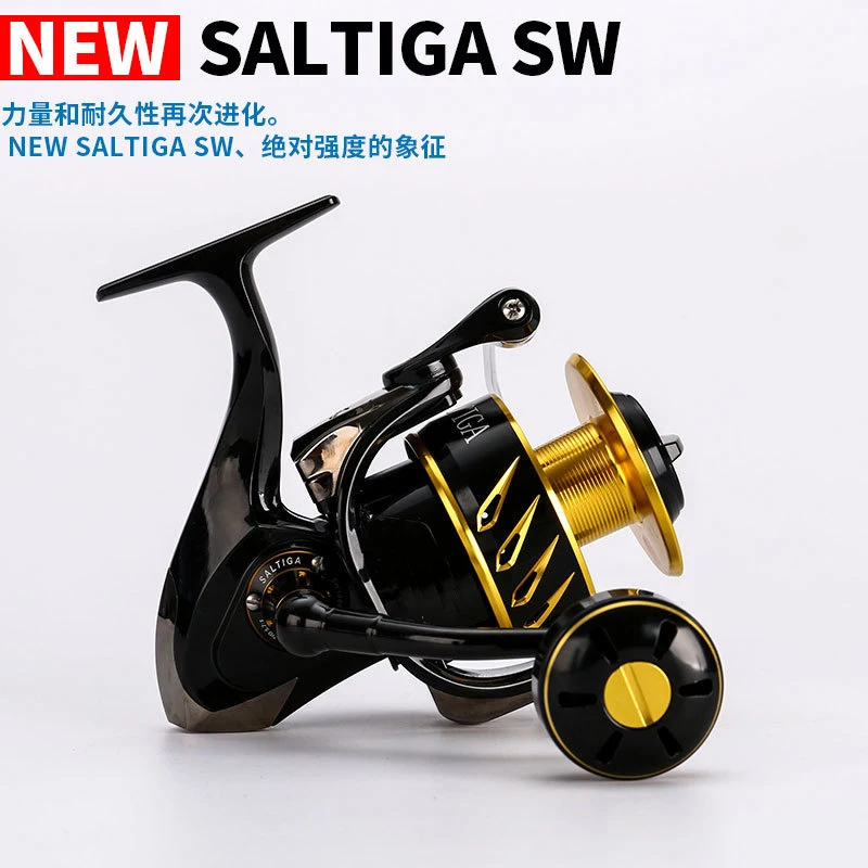 New Madmouse Japan Made Saltiga SW4000XG SW6000HG SW10000HG Spinning  Jigging Reel Spinning reel 12BB Alloy reel 35kgs drag power