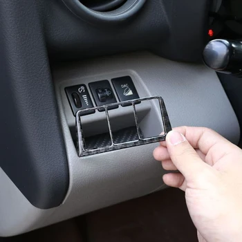 

Car Carbon Fiber Interior Headlight Switch Button Cover Frame Trim For Toyota Rav4 RAV 4 2006 2007 2008 2009 2010 2011 2012