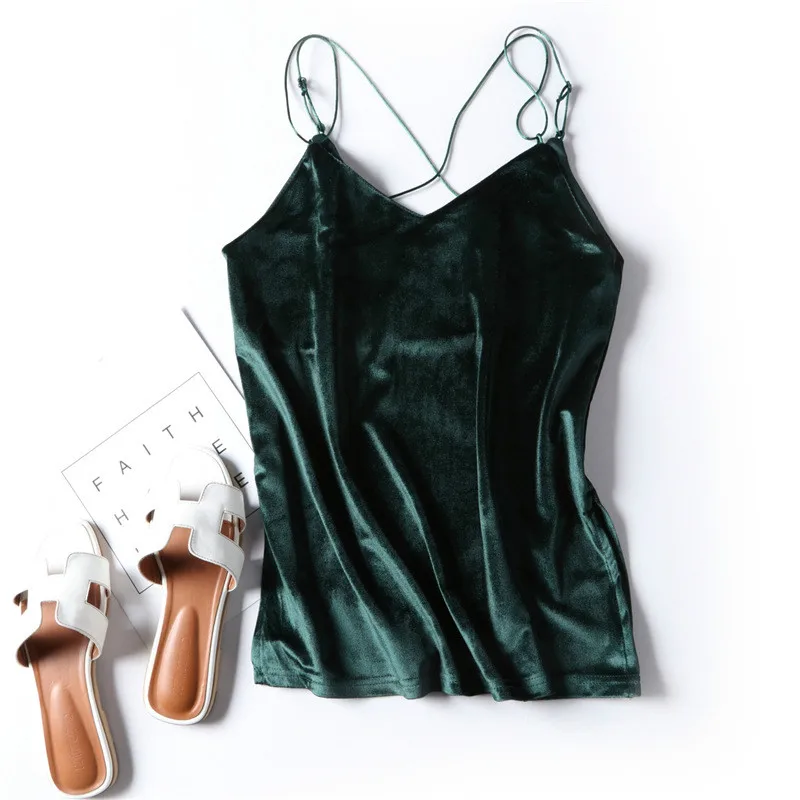 Топ женский вельветовый с открытой спиной V-образным вырезом и открытыми плечами