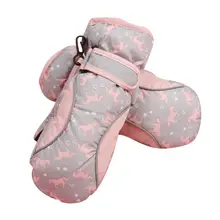 Новые детские перчатки, теплые перчатки, снежный бой, снеговик, играющие вакуумные хлопковые и бархатные водонепроницаемые Нескользящие варежки