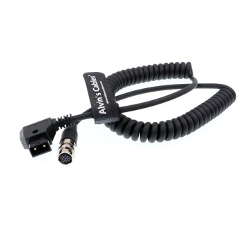 

Alvin's Cables 12 Pin Hirose Power Cable for B4 2/3" Fujinon Canon Nikon Lens 12 Pin Female to D Tap Male Coiled Power Cord