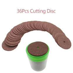 Disque de coupe en résine circulaire, 36 pièces, lame de scie circulaire, roue de meulage, outil rotatif Dremel, disque de ponçage abrasif, accessoires Dremel 