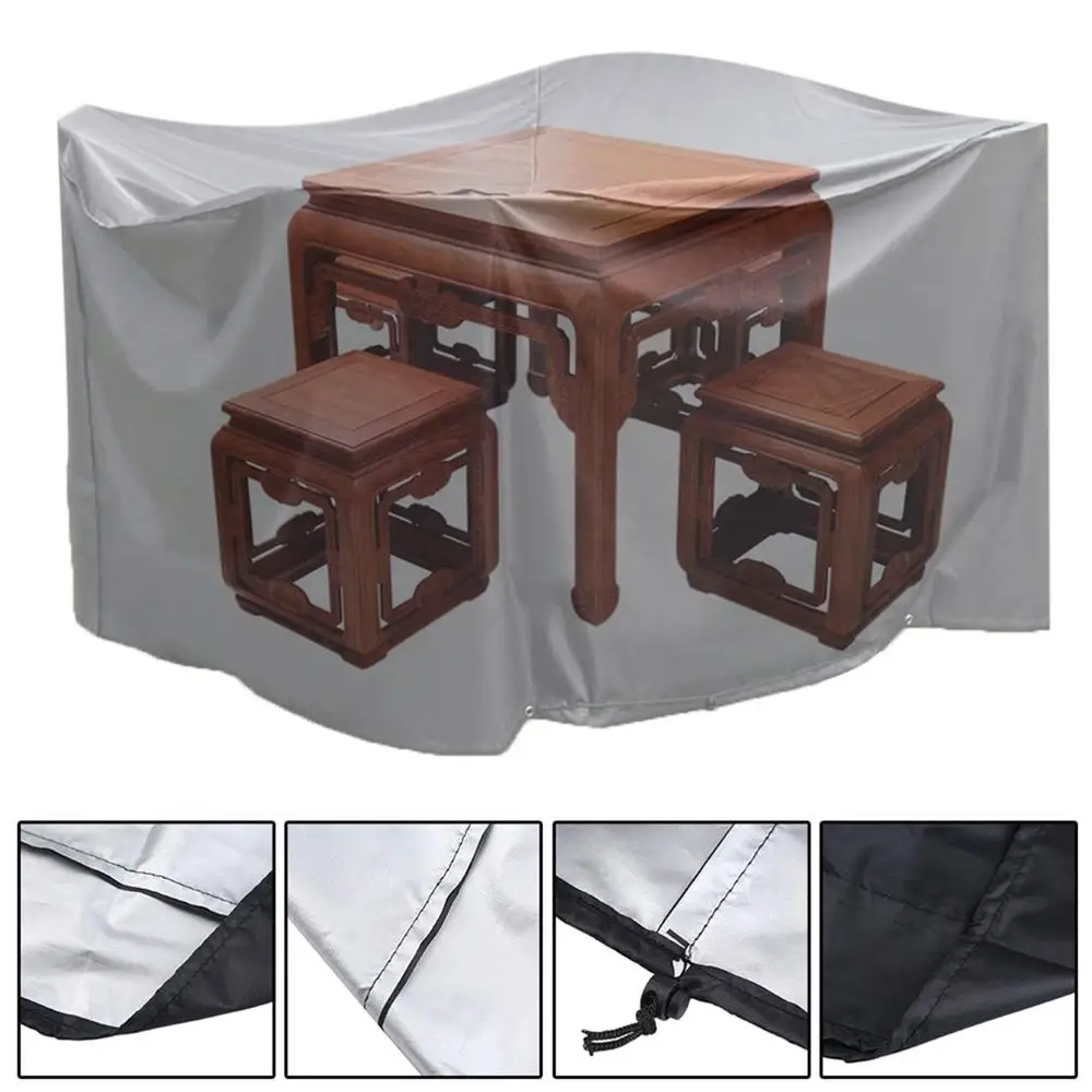

Square Cases Dust Cover Tarpaulin Cover Garden Furniture Plane Case Tear/ Weather-proof Polyethylene Fabric 242x162x100cm