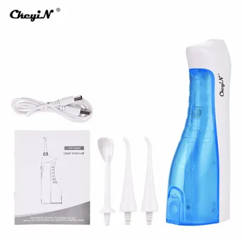 

Portable USB Rechargeable Tartar Oral Irrigator Teeth Spa Cleaner Washer Dental Flosser Gums Reduce Plaque Tongue Cleaning Tip