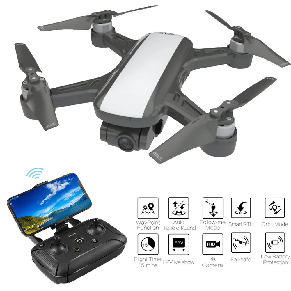 C-Fly DR-EAM gps WI-FI с видом от первого лица 2 Ось Gimbal 4k 1080P HD Камера оптический Fl-ow Дрон Карманный вертолет набор для сборки дрона модели самолета