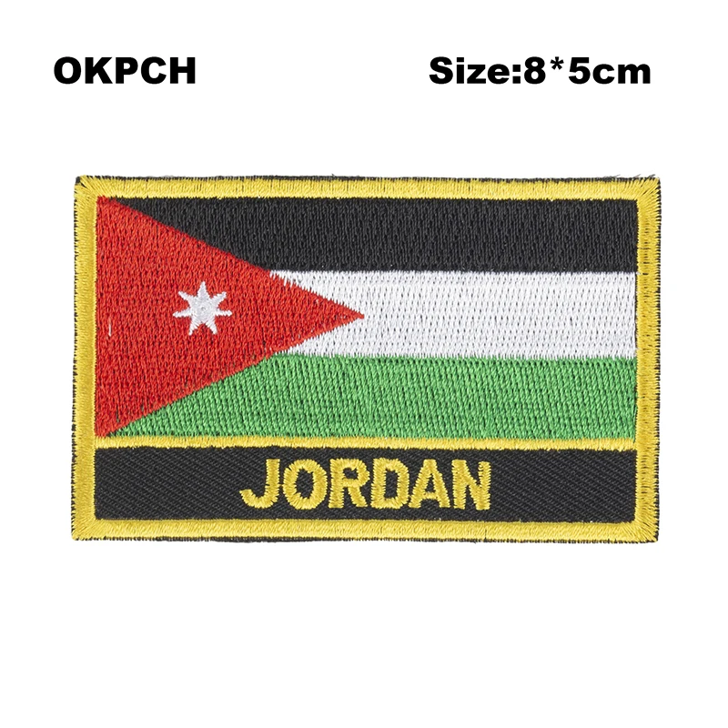 Indonesia Flag patcheswork fabric embroidery patch in Patches iorn patches for clothing flower PT0209-R