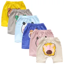 Шорты для маленьких девочек повседневные эластичные летние шорты с принты животных из мультфильмов Y83