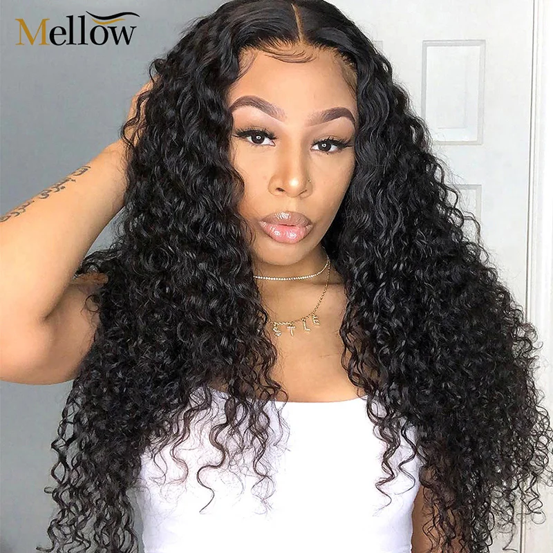 360 lace frontal wig Deep Wave Lace Front Human Hair Wigs Malaysian