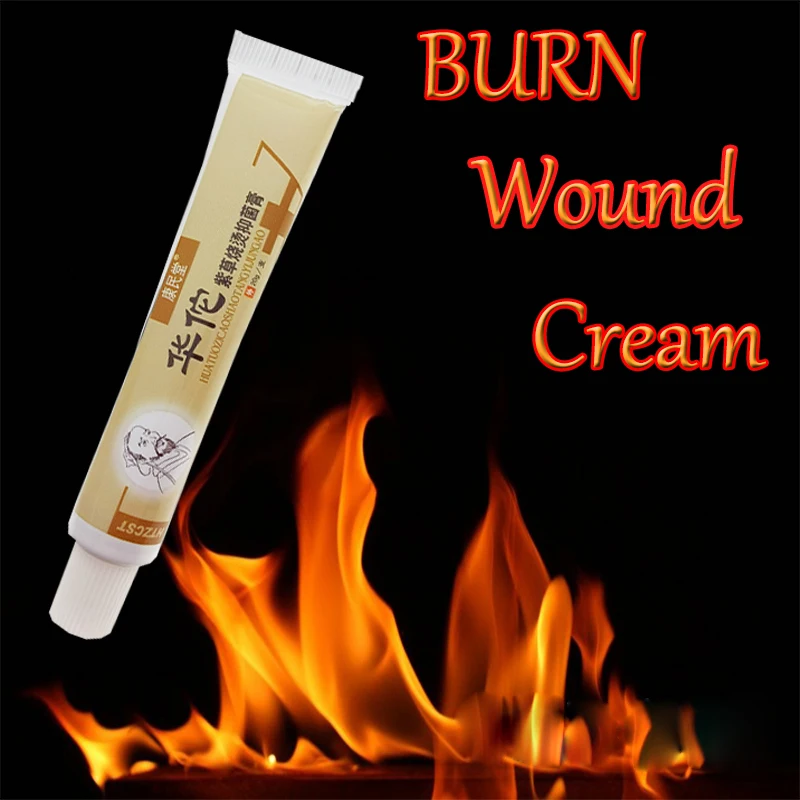 1pcs Hua Tuo Anti-infection Cream Antibacterial Burn Wound Care Ointment Burns Better Faster Inhibit Scar Tyrosinase Inhibition