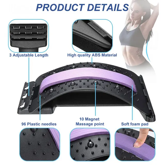 Back Massage Acupressure Fitness Equipment Magic Stretch Relax Mate Stretcher Lumbar Support Spine Relaxation Pain Relief
