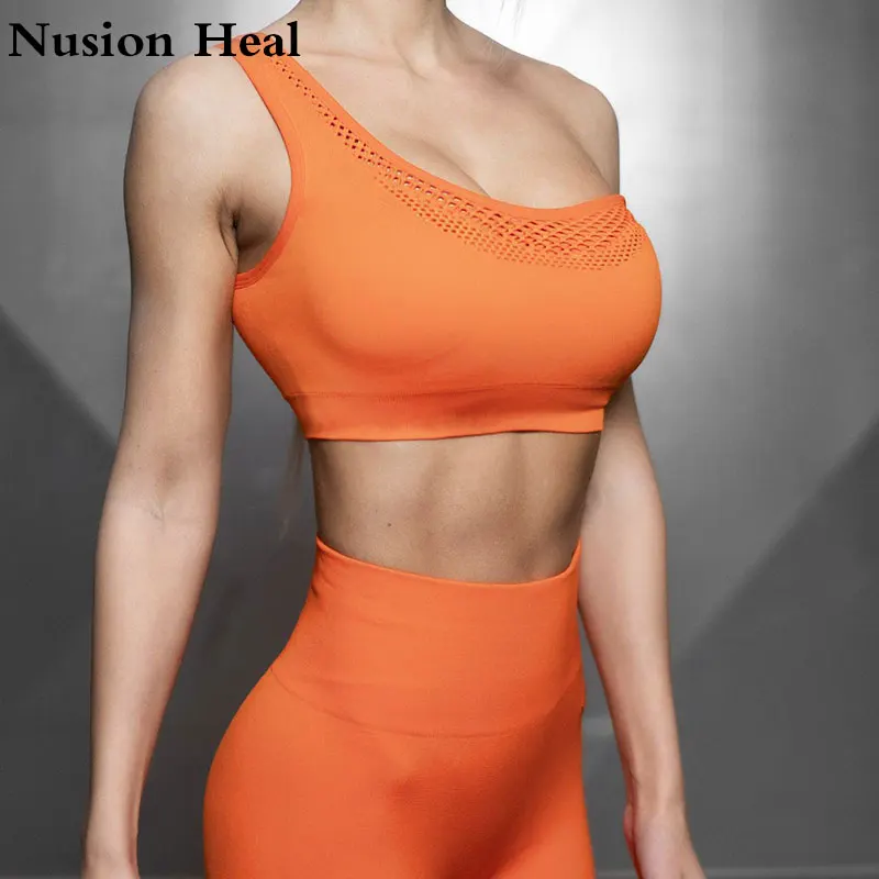 

Sports Bra Push Up High Impact Padded Women Sexy Seamless Brassiere Sport Bra Top For Yoga Tops Gym Fitness Workout Active Wear