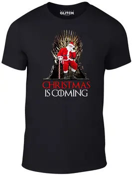

Mens Christmas is Coming T-Shirt - Xmas Gift Game Present of Thrones HBO Snow