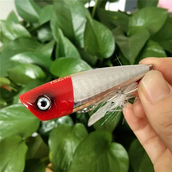 

5 colors 6cm 7g popper fishing bait hard bait water artificial pesca surface wobblers Floating Top Water pike lures
