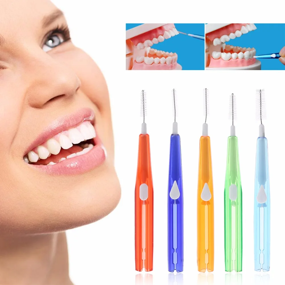 

10pc Adults Interdental Brush Clean Between Teeth Floss Toothpick Oral Care Tool