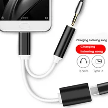 Usb C до 3,5 мм Aux Jack аудио кабель для Xiaomi 9 huawei P30 pro для Oneplus 7 аудио сплиттер адаптер type-C адаптер для зарядки