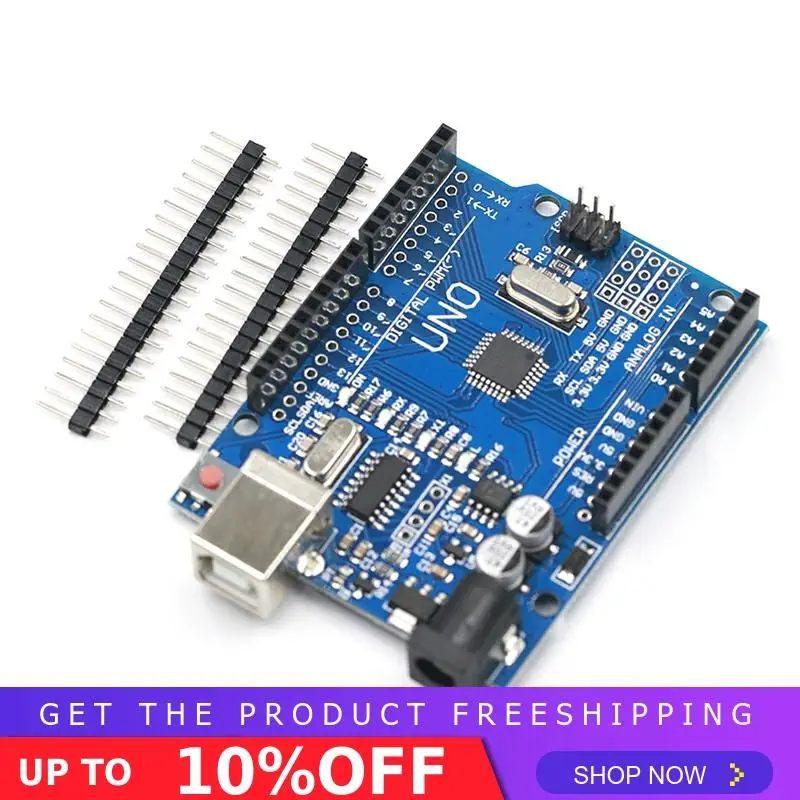 Высокое качество один Комплект UNO R3 CH340G+ MEGA328P Чип 16 МГц для Arduino UNO R3 макетная плата+ USB кабель