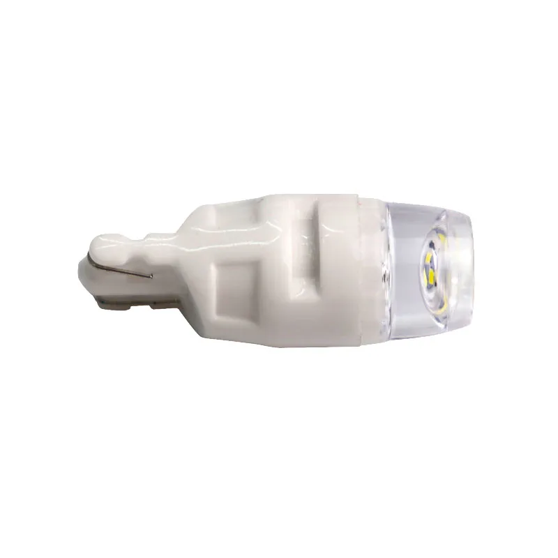 100 шт. T10 W5W вогнутая керамика 3 SMD 2835 Светодиодный ОД 0 5 Вт Автомобильная габаритная