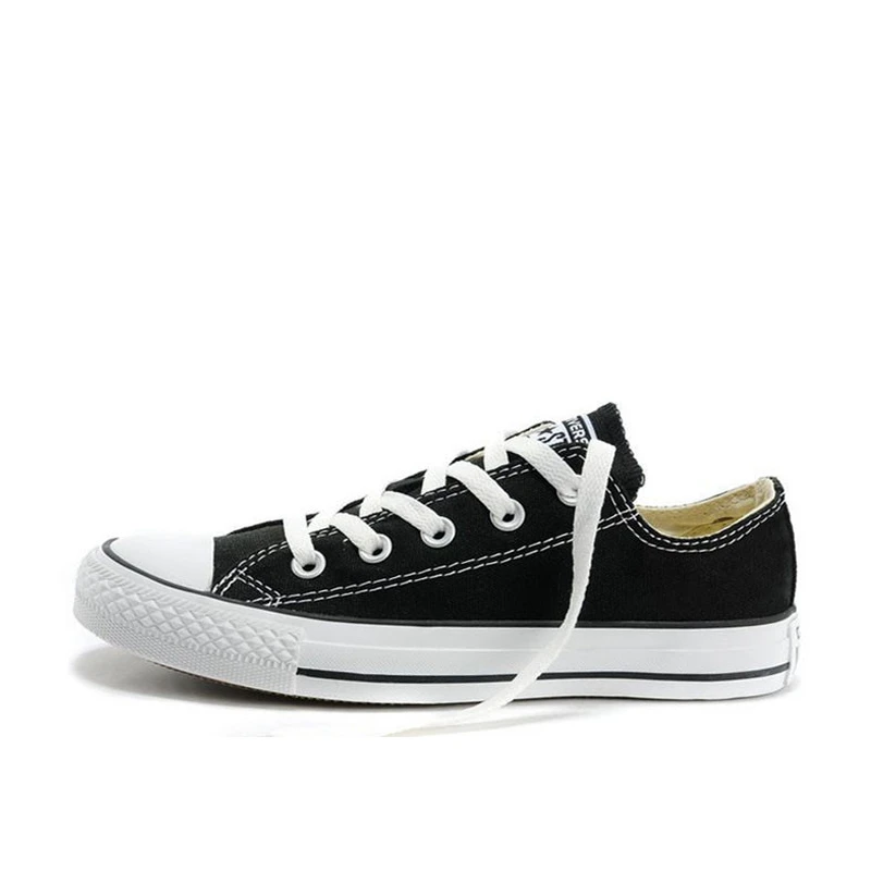 Оригинальная спортивная обувь; звездная обувь унисекс; обувь для скейтбординга; классическая прочная парусиновая обувь на шнуровке с низким берцем; 6 цветов - Цвет: black low 101001