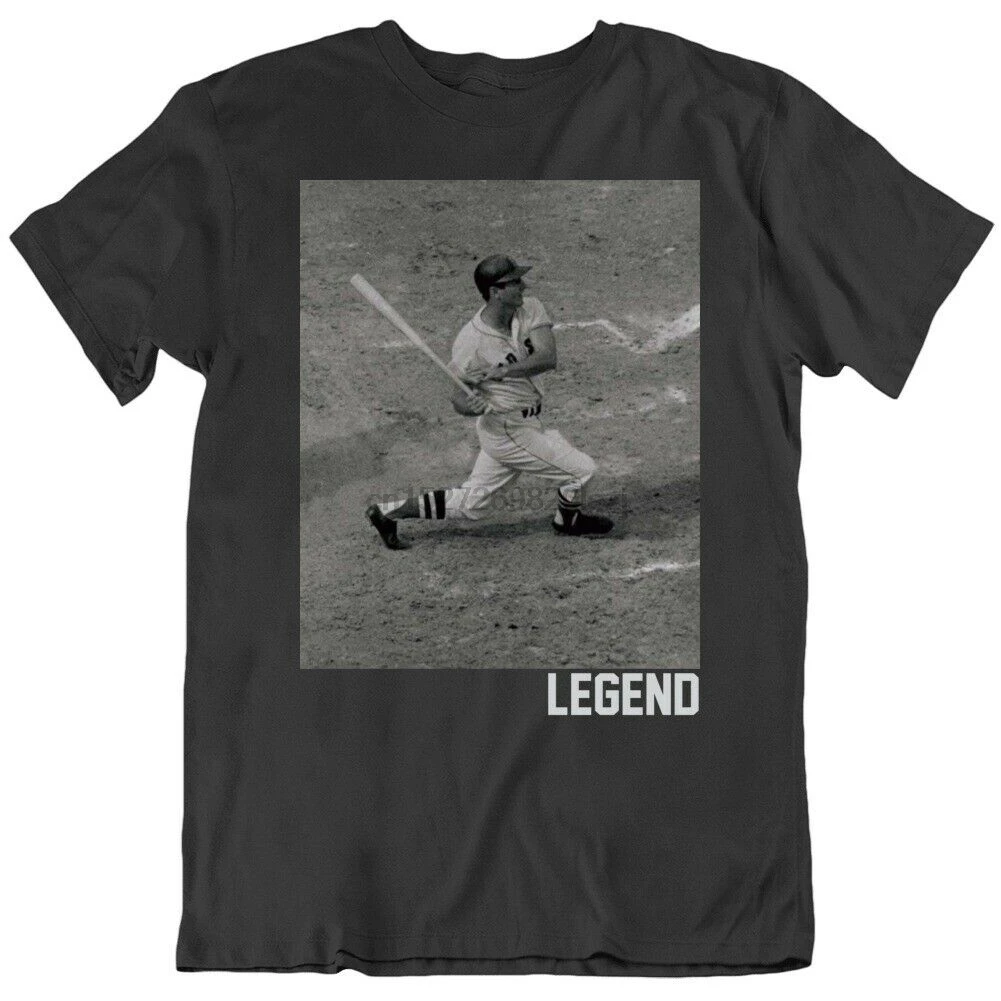Carl Yastrzemski Legend Boston бейсбольный вентилятор винтажная фото футболка | Мужская одежда