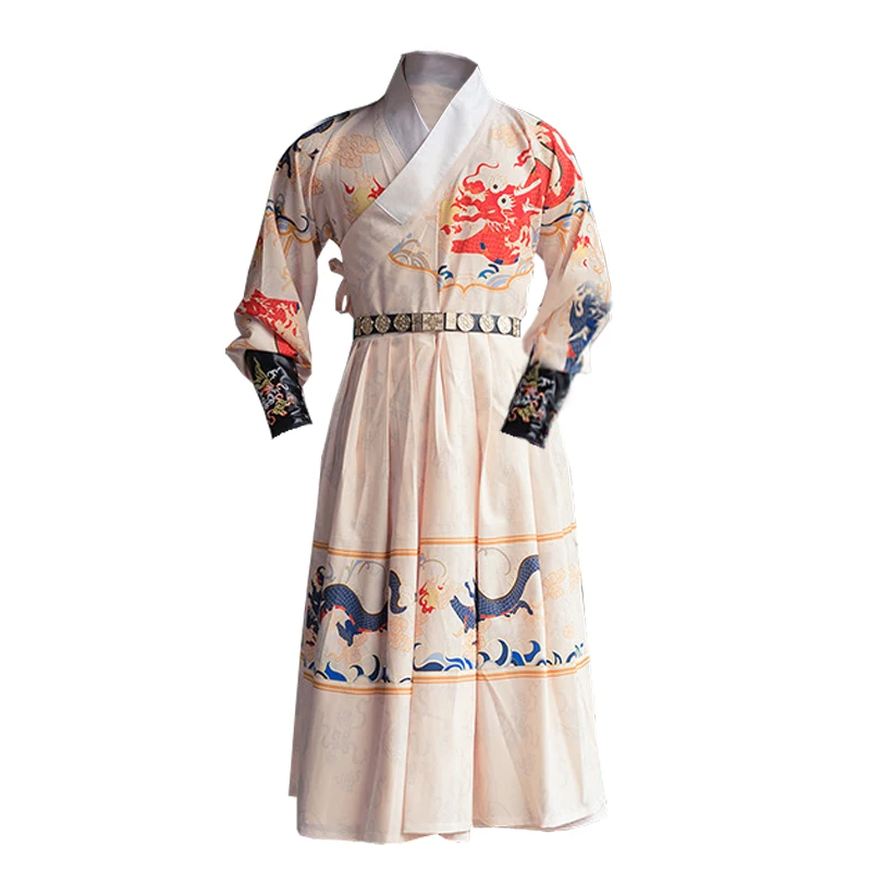Для мужчин Hanfu взрослых традиционная китайская одежда народный танец древний костюм сценическое представление династии Тан мин Jinyiwei DNV12447 - Цвет: 3 Pcs